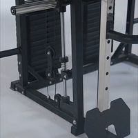 Système de musculation multifonction Smith Machine, rack à squats robuste, banc de musculation, équipement de gym commercial en acier inoxydable pour les bras, la poitrine et les jambes