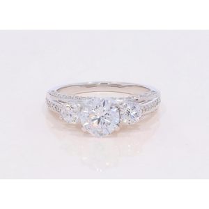 Bague de fiançailles KEEVA JEWELS en platine 950 avec diamant rond de laboratoire de 2 carats F-G/VS pour femmes - Product Image 4