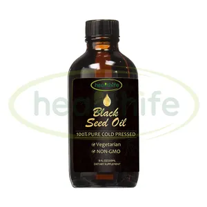 Food Grade <span class=keywords><strong>Nigella</strong></span> <span class=keywords><strong>Sativa</strong></span> Extrato 5% Thymoquinone Black Seed Oil Herbal Suplemento em Garrafa Drum ou Mason Jar Embalagem - Product Image 3
