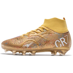 High top <b>long</b> heel spiked men's and women's student football shoes with anti <b>slip</b> and breathable features wholesale available - Product Image 1