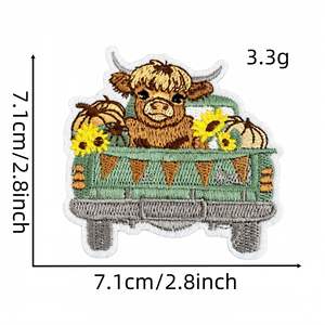 <span class=keywords><strong>Pegamento</strong></span> de fusión en caliente Highland Cow Scottish ganado apliques DIY coser <span class=keywords><strong>parches</strong></span> bordados <span class=keywords><strong>para</strong></span> <span class=keywords><strong>ropa</strong></span> sombreros accesorios occidentales - Product Image 5