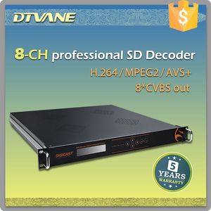 DMB-9008AV Populaire 8 Canaux Audio IP SD <span class=keywords><strong>Décodeur</strong></span>, ASI IP d entrée, sortie CVBS - Product Image 2