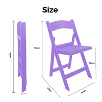 Chaises de jardin Wimbledon en plastique pliables en gros de haute qualité en plusieurs couleurs pour les mariages et les événements en plein air