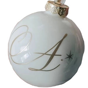 Boules de Noël Alphabet de luxe Boule décorative suspendue Décoration de Noël 2024 une belle addition à votre <span class=keywords><strong>arbre</strong></span> de Noël - Product Image 1
