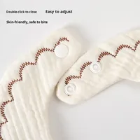 Bavoirs pour bébé de classe A en pur coton, nouveau-né, six couches, antibactérien, absorbant, dessin animé, bavoir pour manger