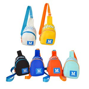 Bolsa de Pecho Pequeña de Moda Infantil, Bolso de Hombro con Letras para Niños, Bolso Cruzado para Niños, Monedero - Product Image 1