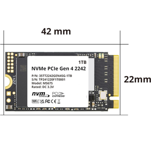 M.<span class=keywords><strong>2</strong></span> 2242 NVMe 1TB SSD โซลิดสเตตไดรฟ์ภายใน M.<span class=keywords><strong>2</strong></span> NVMe 5100เมกะไบต์/วินาทีสำหรับโน้ตบุ๊คฮาร์ดดิสก์1TB - Product Image 2