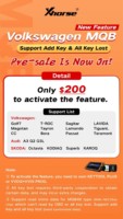 2026 XHORSE MQB Add Key & All Keys Lost License for Key Tool Plus PAD / VVDI2 + VVDI Prog