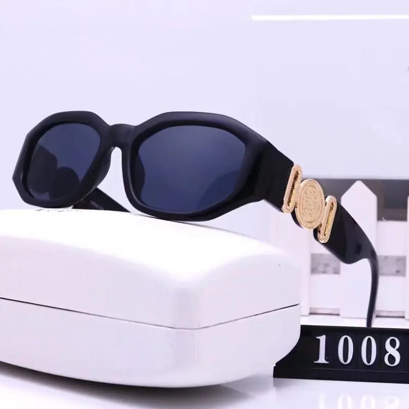 2022 Hot Sale Vintage Small Frame Designer Sonnenbrille mit Kopf Metallteile Shades UV400 Sonnenbrille