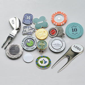 Marqueur de balle de golf magnétique en émail souple, prix d'usine, marqueur de balle de golf Masters, accessoires de golf - Product Image 5