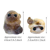 Nouvelle arrivée de haute qualité naturelle brute panda agate homme avec des yeux agate égyptienne spécimen minéral agate pierre pour la décoration de la chambre