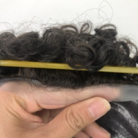 EMEDA Invisible Thin Skin Poly Mens Protesis Capillar Sistema de cabello humano Reemplazo para hombre Peluca de tupé