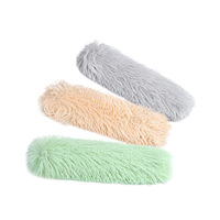 Jouets pour chats en gros : Jouet en peluche à la catnip, long jouet à chatouiller pour chat, coussin à queue duveteuse avec son froissement pour chats d'intérieur