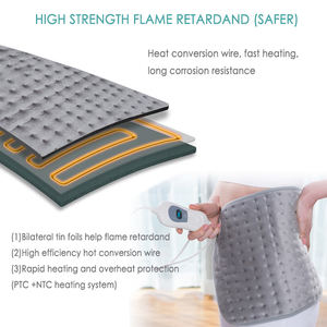 Meilleure vente de coussin chauffant électrique gris, protection contre la surchauffe - Product Image 6