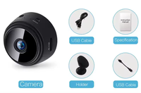 Caméra A9 à prix d'usine, ventes chaudes, résolution HD 1080p, mini caméra WiFi super compacte pour la sécurité domestique