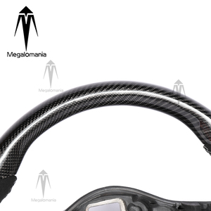 Volante in Fibra di Carbonio per <span class=keywords><strong>Volkswagen</strong></span> Polo MK5 Golf 6 Jetta MK6 R GTI Golf 5 MK7 CC <span class=keywords><strong>Passat</strong></span> Tiguan - Product Image 4