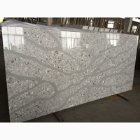 Quartz Sesami Brook de grande qualité, Quartz de comptoir gris avec veines, fines plaques de Quartz de 15mm-30mm d'épaisseur