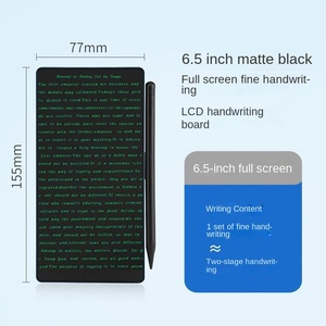Có thể xóa toàn màn hình 6.5 inch LCD bằng văn bản máy tính bảng kỹ thuật số notepad bảng tin với Túi da cho trẻ em và người lớn - Product Image 6