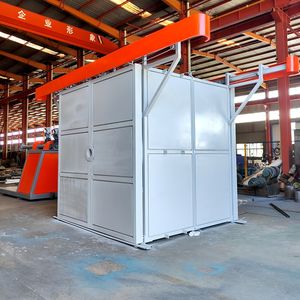 <span class=keywords><strong>Machine</strong></span> de moulage rotatif en plastique pour la fabrication de poubelles automatiques à deux bras - Product Image 3