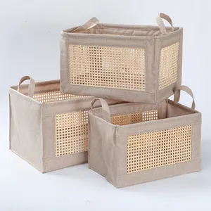 Grosir tas penyimpan popok kamar bayi tebal keranjang keranjang bambu set kotak penyimpanan cucian khusus