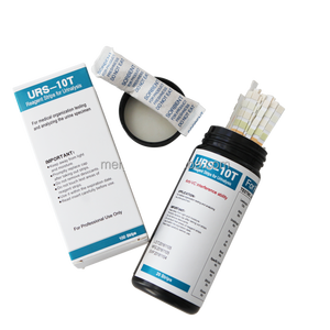 Bandelettes de test urinaire URS-10T pour usage médical à domicile, pour la densité, les protéines sanguines, le <span class=keywords><strong>glucose</strong></span> et le pH - Product Image 3