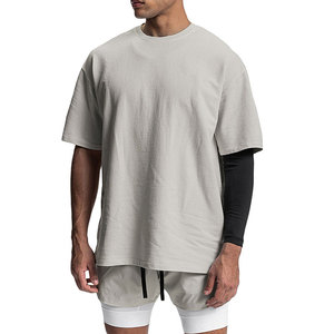 Designer Plain Personalized Oversize T-<b>Shirt</b> 230gsm Heavyweight Cotton Blank <b>Shirt</b> High Quality <b>Black</b> Boxy T <b>Shirt</b> for <b>Men</b> - Product Image 2