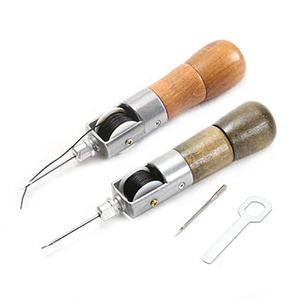Herramienta de Costura de Cuero para Artesanía, Máquina de Coser Manual con Mango de Madera, para Zapateros, Tiras de Cuero, Costura de Bordes de Cuero - Product Image 6