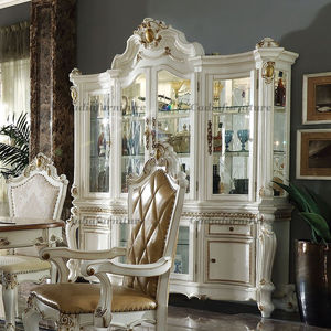 Set da Pranzo Moderno e Semplice Convertibile in Legno Massello di Lusso con Tavolo Intagliato e 8 Sedie - Product Image 4