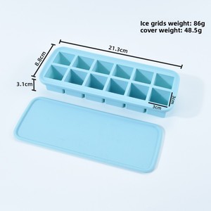 Wholesale Easy to Release & Reusable Ice Tray 12 Cavities Cube Silicone for Cocktails Drinks <b>Coffee</b> - Product Image 3