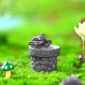 Mousse Micro Paysage Figurine Simulation Rétro <span class=keywords><strong>Pierre</strong></span> Rouleau <span class=keywords><strong>Moulin</strong></span> Modèle Décoration Miniature <span class=keywords><strong>Jardin</strong></span> Décor - Product Image 3