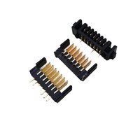 Conector de batería para ordenador portátil, macho y hembra, de 2,0mm, 7 pines, interfaz de alimentación electrónica automotriz, tipo de hoja, Pin recto para enchufe lateral