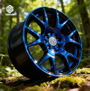 Jantes en alliage forgé chromé 15 <span class=keywords><strong>16</strong></span> <span class=keywords><strong>pouces</strong></span> Finition bleue pour voitures Gensole Marque Garantie 36 mois Compatible avec Mercedes // Audi - Product Image 5