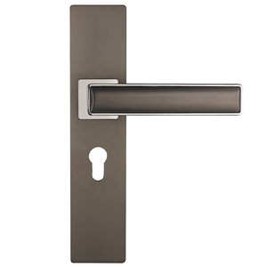 Tay Nắm Khóa Cửa Cổng Cho Khách Sạn Tay Cầm Chữ L Chống Gỉ Sang Trọng Bằng Hợp Kim Kẽm Phụ Kiện Cửa Sổ Hiện Đại Màu Đen Mờ - Product Image 2