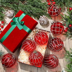 Décorations de Noël, boules de Noël en verre, ornements pour arbre de Noël, boule de Noël de 8 cm - Product Image 5
