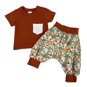 Nuovo arrivo Sasa conjunto de ropa de nino summer boutique toddler boys clothing sets