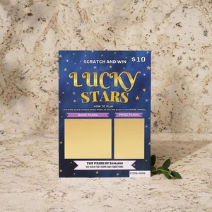 Individuelle Gewinnspiel-Rubbelkarten Digitaldruck Rubbellos-Design Muster Rubbelkarten - Product Image 2