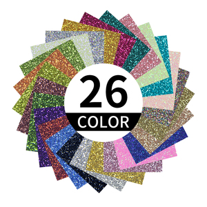 Nhà Máy Bán buôn long lanh HTV Vinyl cho T-Shirts 12 "x 10" Sheets <span class=keywords><strong>c</strong></span>á<span class=keywords><strong>c</strong></span> loại màu sắ<span class=keywords><strong>c</strong></span> long lanh truyền nhiệt Vinyl CuộN - Product Image 1