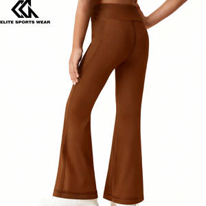 Logo d'équipe personnalisé Active Bottom <span class=keywords><strong>Jeunes</strong></span> Filles Noir Casual Confortable Pantalon de <span class=keywords><strong>sport</strong></span> polyvalent de tous les jours - Product Image 3