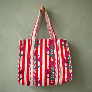 100% Cotton Embroidery Quilted French Country Style Large Capacity Lightweight Travel Storage Tote <b>Bags</b> for Food Jewelry - Product Image 3