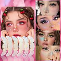 Pegatinas de Papel para Tatuajes con Estampado Dorado, Personalizables, Resistentes al Agua, con Diseños Brillantes de Estrellas y Mariposas para Fiestas y Escenarios
