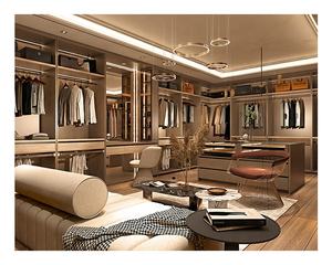 خزانة غرفة نوم حديثة مخصصة خزانة ملابس بتصميم خزانة خشبية للمشي في خزانة - Product Image 5