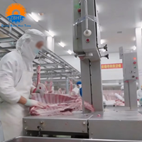 Scie à os commerciale pour viande de mouton, machine à découper la viande, équipement d'abattage et de traitement pour abattoir de chèvres, coupe-carcasses