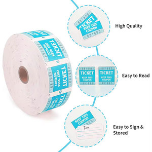 Design gratuito stampa personalizzata Arcade 2 "X 2" premi lotteria doppio rotolo Coupon biglietti della lotteria per il finanziamento del bilancio del benessere sociale - Product Image 5