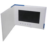 Lecteur vidéo à écran LCD, livre, brochure vidéo, carte d'affichage vidéo avec haute résolution, grande mémoire pour la publicité