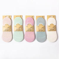 Ladies Fashion No Show Cotton Sock Students Summer Candy Socks Colorful Invisible Socks