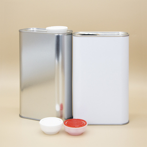 Boîtes rectangulaires en fer blanc en métal à revêtement blanc vide personnalisées Boîtes de conserve en métal Boîte de conserve carrée mate Conteneur pour paquet de peinture - Product Image 6