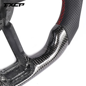 Volante de fibra de carbono apto para <span class=keywords><strong>Audi</strong></span> <span class=keywords><strong>TT</strong></span> R8 TTRS TTS MK2 MK3 S3 S4 S5 S6 S7 RS3 RS4 rs5 rs6 rs7 A4 A6 Control de volante - Product Image 3