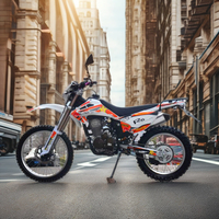 HARMONYWIN DT141 Moto de Course Tout-Terrain et Urbaine pour Adultes, 250cc, à Essence, Grande Puissance, Frein à Disque, Démarrage Électrique/au Kick, Vitesse Maximale