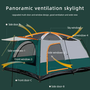 Nuova Tenda da Campeggio Familiare di Lusso Personalizzata <span class=keywords><strong>LIA</strong></span> 2026, Resistente al Vento, Grande, Impermeabile, per Glamping - Product Image 6