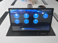 Kit d'enseignement électronique pour étudiants avec écran relevable ultra-fin de 15,6 pouces, mécanisme de levage et microphone intégré